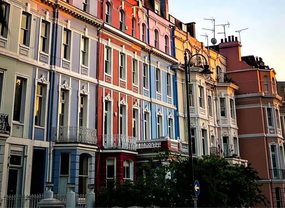 Freshly painted home exterior in Notting Hill