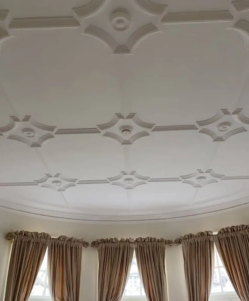 interior roof painted white