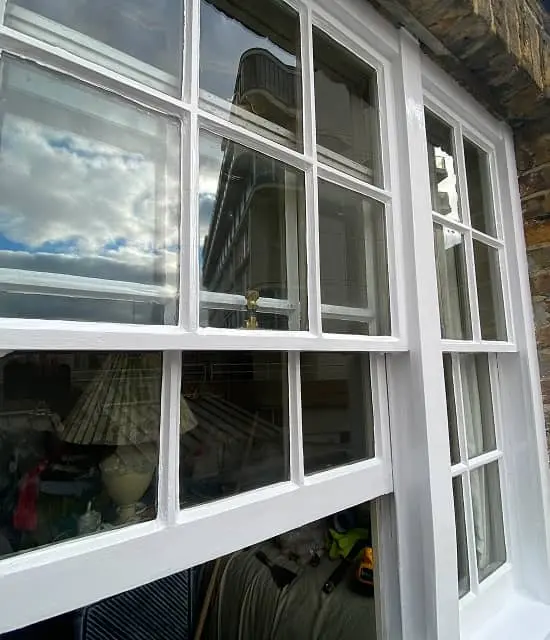 worn out window frame